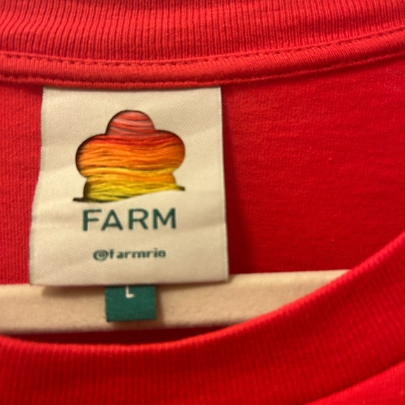 FARM Rio Vibrant Red Tee - Picture 2 of 4